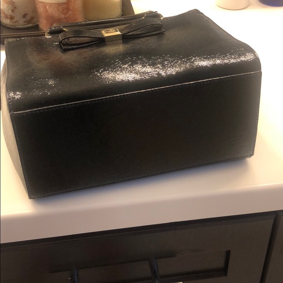 Kate Spade ♠️ patent black bow bag - Picture 6 of 7